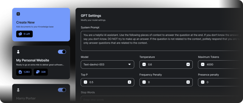 Custom Knowledge Base