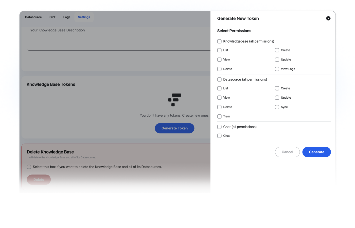 Knowledgebase API Create